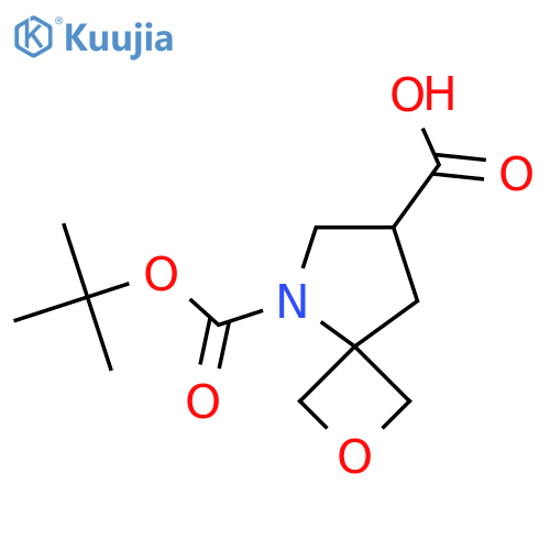 5-[(Tert-Butoxy)carbonyl]-2-oxa-5-azaspiro[3.4]octane-7-carboxylic acid structure