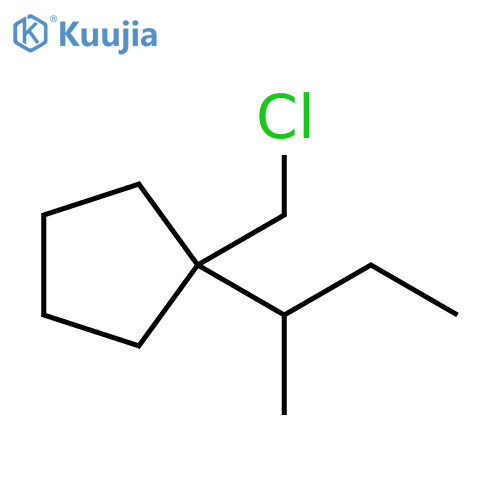 Cyclopentane, 1-(chloromethyl)-1-(1-methylpropyl)- structure