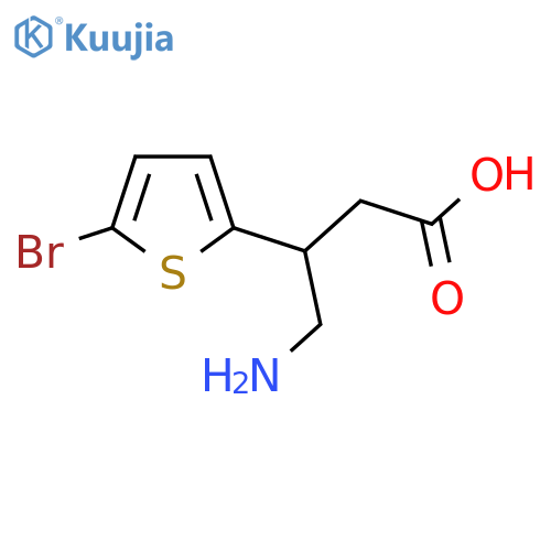 4-Amino-3-(5-bromo-thiophen-2-yl)-butyric acid structure