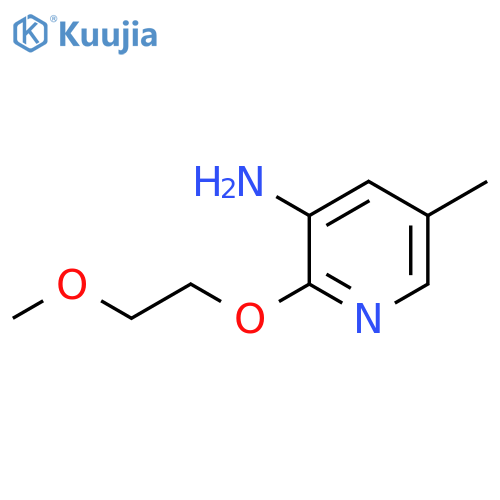 2-(2-methoxyethoxy)-5-methylpyridin-3-amine structure