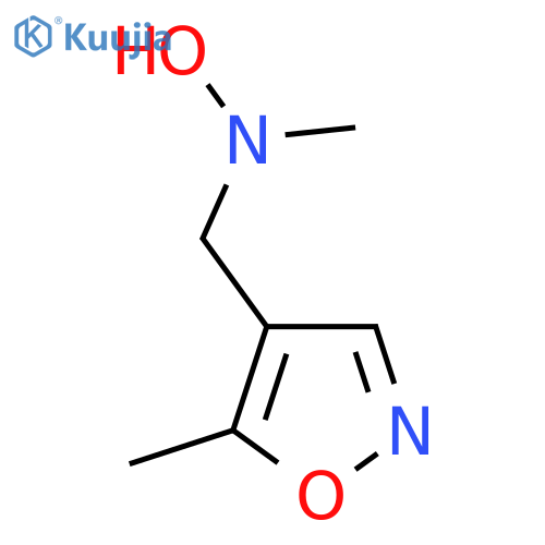 N-methyl-N-(5-methyl-1,2-oxazol-4-yl)methylhydroxylamine structure