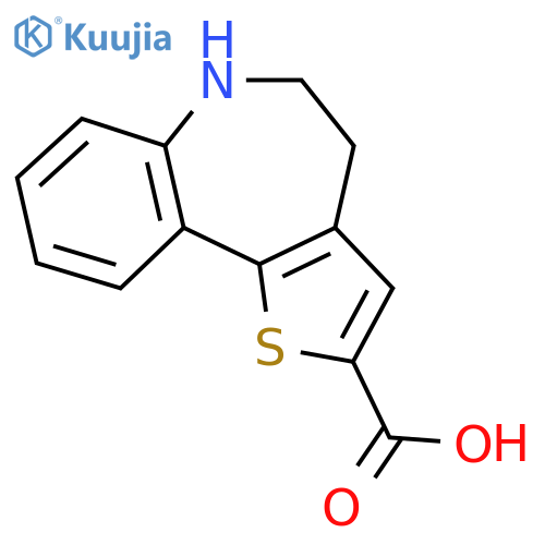 5,6-dihydro-4H-thieno[3,2-d][1]benzazepine-2-carboxylic acid structure