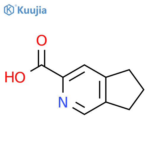 5H,6H,7H-cyclopenta[c]pyridine-3-carboxylic acid structure