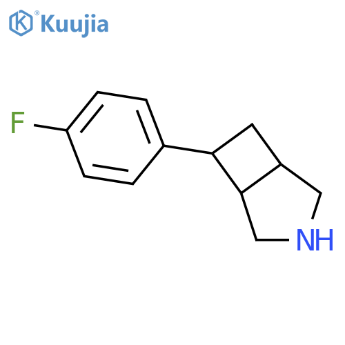 (1R,5S,6R)-6-(4-fluorophenyl)-3-azabicyclo[3.2.0]heptane structure