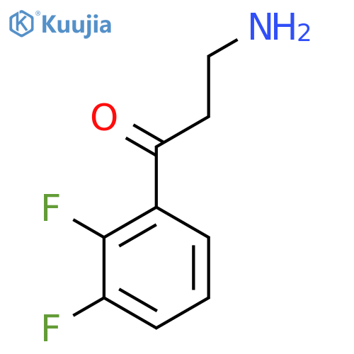 3-Amino-1-(2,3-difluorophenyl)propan-1-one structure