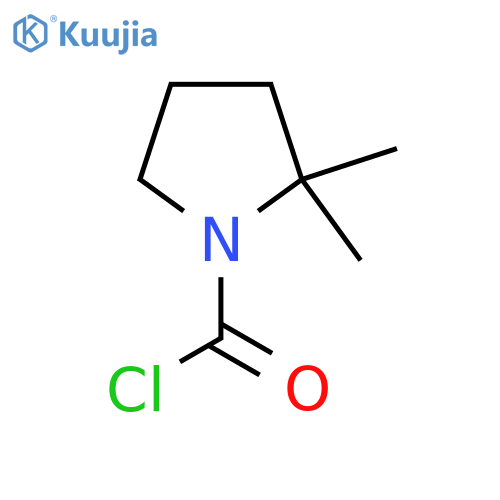 2,2-Dimethylpyrrolidine-1-carbonyl chloride structure