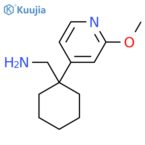 1-(2-methoxypyridin-4-yl)cyclohexylmethanamine structure