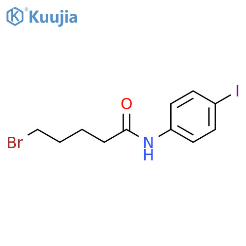 5-Bromo-N-(4-iodophenyl)pentanamide structure