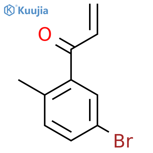 1-(5-bromo-2-methylphenyl)prop-2-en-1-one structure