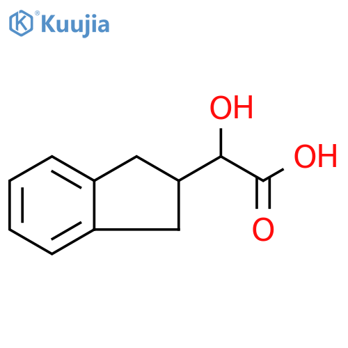 2-(2,3-dihydro-1H-inden-2-yl)-2-hydroxyacetic acid structure