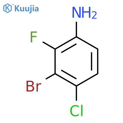 3-Bromo-4-chloro-2-fluoroaniline structure