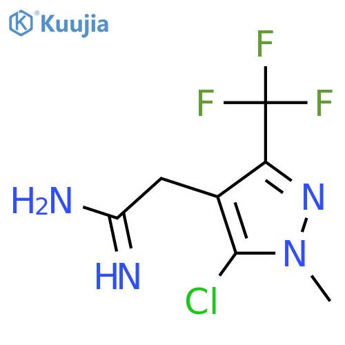 2-5-chloro-1-methyl-3-(trifluoromethyl)-1H-pyrazol-4-ylethanimidamide structure
