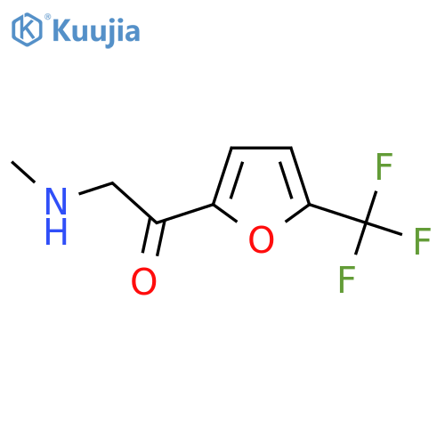 2-(methylamino)-1-5-(trifluoromethyl)furan-2-ylethan-1-one structure