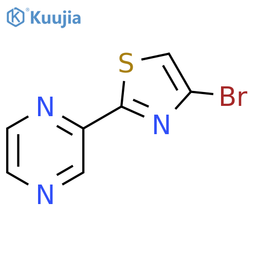 2-(4-bromo-1,3-thiazol-2-yl)pyrazine structure