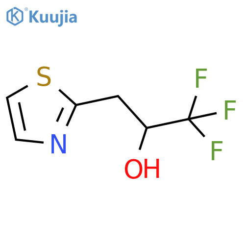 1,1,1-trifluoro-3-(1,3-thiazol-2-yl)propan-2-ol structure