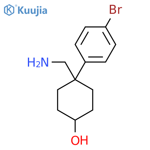 4-(aminomethyl)-4-(4-bromophenyl)cyclohexan-1-ol structure