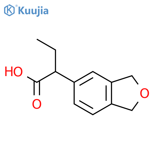 2-(1,3-dihydro-2-benzofuran-5-yl)butanoic acid structure