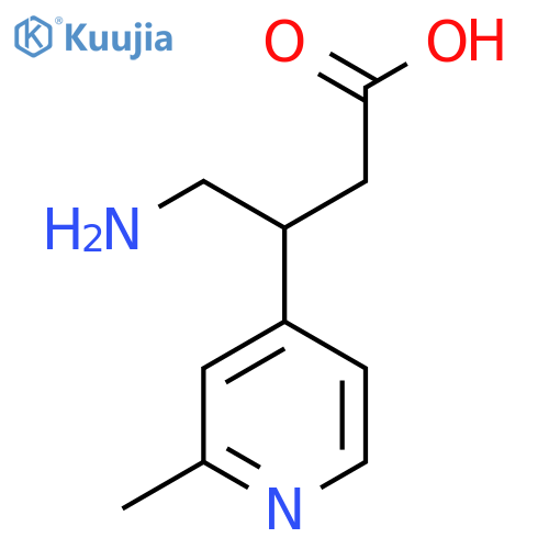 4-amino-3-(2-methylpyridin-4-yl)butanoic acid structure
