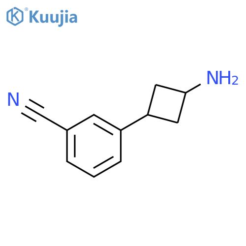 3-(3-aminocyclobutyl)benzonitrile structure
