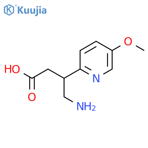 4-amino-3-(5-methoxypyridin-2-yl)butanoic acid structure