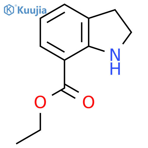 Ethyl 2,3-dihydro-1h-indole-7-carboxylate structure