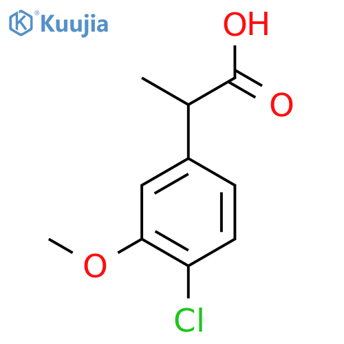 2-(4-Chloro-3-methoxyphenyl)propanoic acid structure