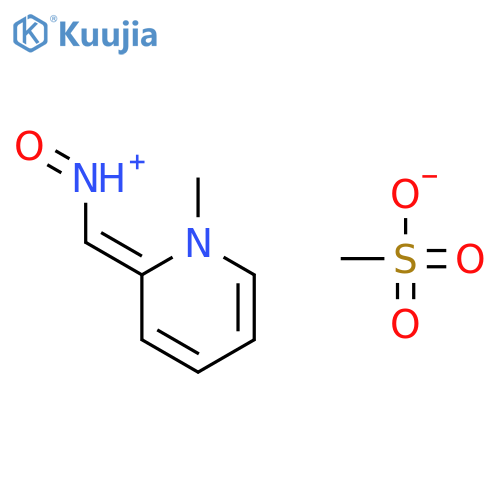 2-(Hydroxyiminomethyl)-1-methylpyridinium Methane Sulfonate structure