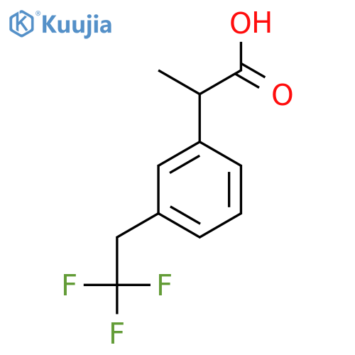 2-[3-(2,2,2-Trifluoroethyl)phenyl]propanoic acid structure