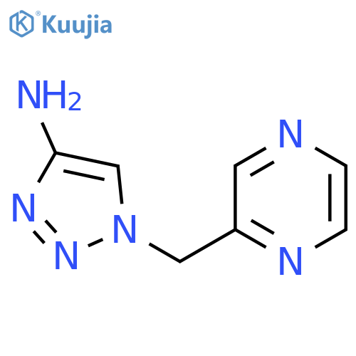 1-(pyrazin-2-yl)methyl-1H-1,2,3-triazol-4-amine structure