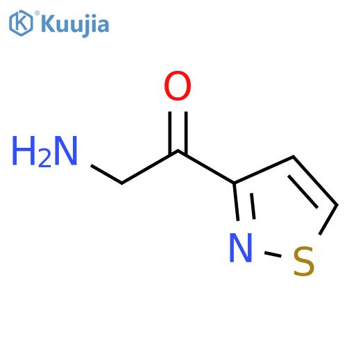 Ethanone, 2-amino-1-(3-isothiazolyl)- structure
