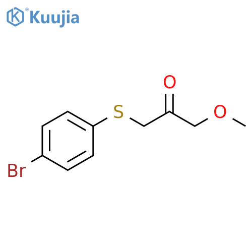 2-Propanone, 1-[(4-bromophenyl)thio]-3-methoxy- structure