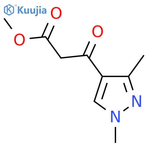 methyl 3-(1,3-dimethyl-1H-pyrazol-4-yl)-3-oxopropanoate structure