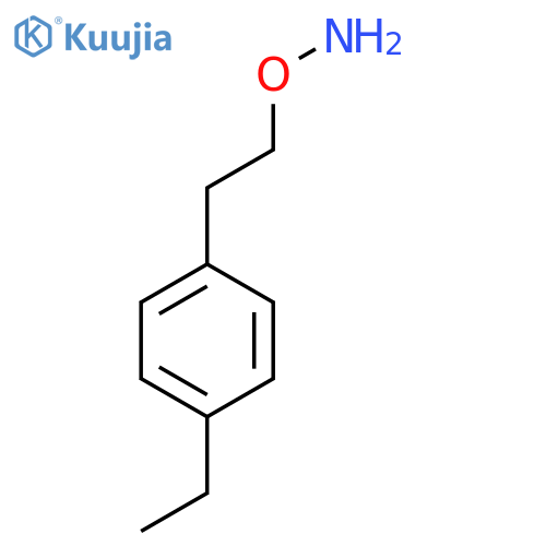 O-2-(4-ethylphenyl)ethylhydroxylamine structure