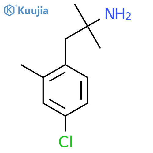 1-(4-chloro-2-methylphenyl)-2-methylpropan-2-amine structure