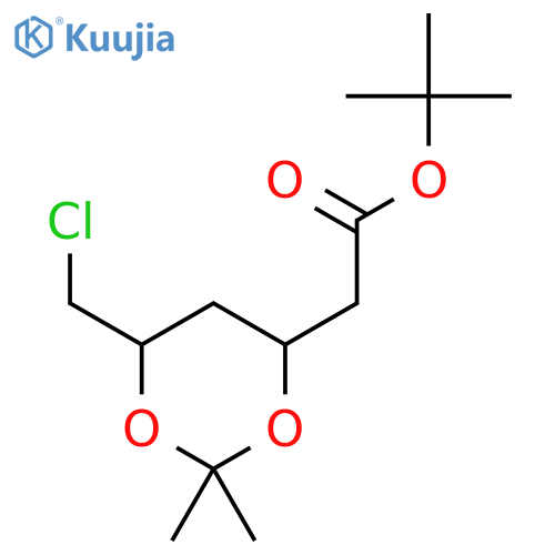 (4R-cis)-6-Chloromethyl-2,2-dimethyl-1,3-dioxane-4-acetic Acid tert-Butyl Ester structure
