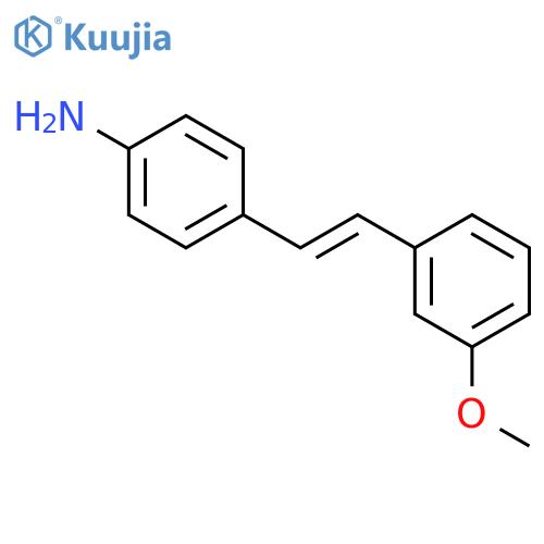 Benzenamine,4-[2-(3-methoxyphenyl)ethenyl]- structure