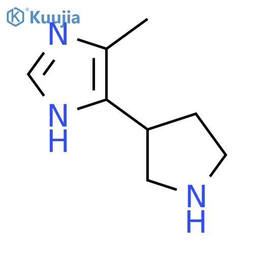 4-methyl-5-(pyrrolidin-3-yl)-1H-imidazole structure