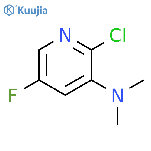 2-Chloro-5-fluoro-N,N-dimethylpyridin-3-amine structure