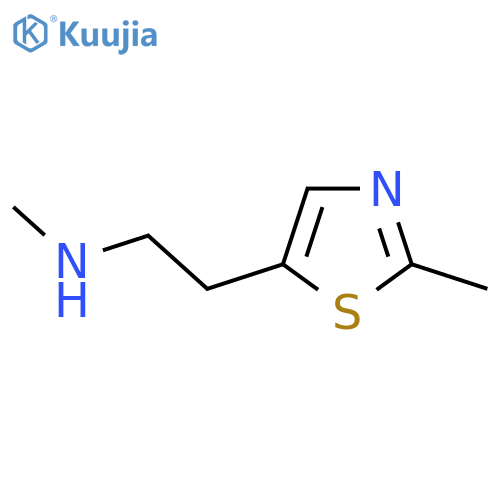 methyl2-(2-methyl-1,3-thiazol-5-yl)ethylamine structure