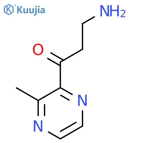 3-amino-1-(3-methylpyrazin-2-yl)propan-1-one structure