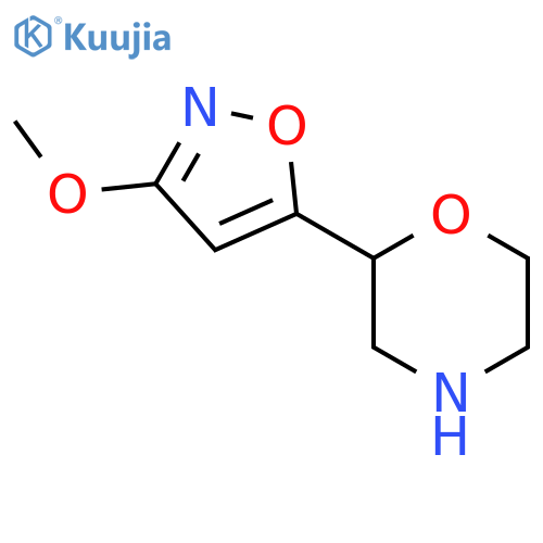 2-(3-methoxy-1,2-oxazol-5-yl)morpholine structure