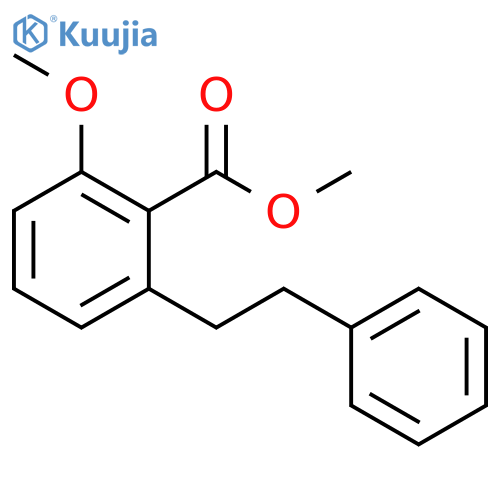 methyl 2-methoxy-6-(2-phenylethyl)benzoate structure