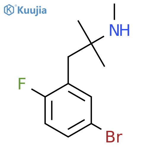 1-(5-bromo-2-fluorophenyl)-2-methylpropan-2-yl(methyl)amine structure