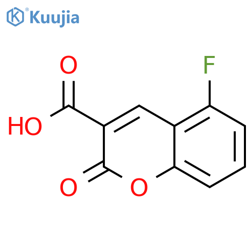 5-Fluoro-2-oxo-2H-chromene-3-carboxylic acid structure