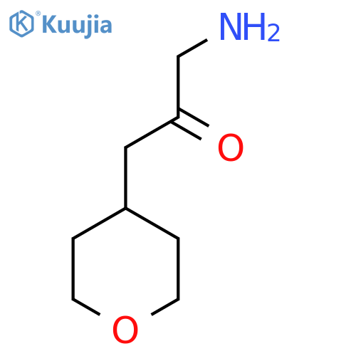 1-Amino-3-(oxan-4-yl)propan-2-one structure