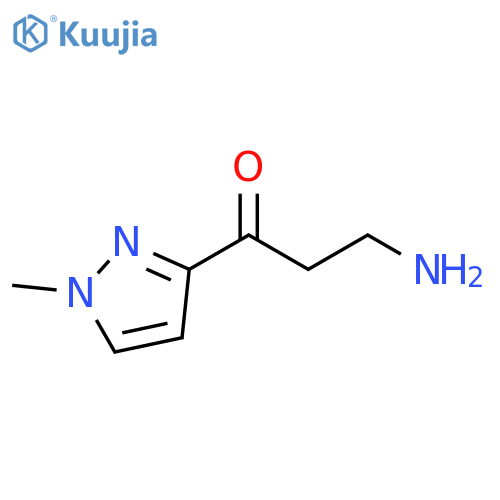 1-Propanone, 3-amino-1-(1-methyl-1H-pyrazol-3-yl)- structure