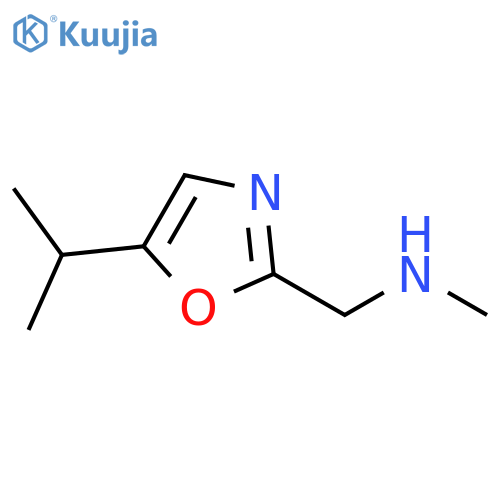 N-Methyl-1-(5-propan-2-yl-1,3-oxazol-2-yl)methanamine structure