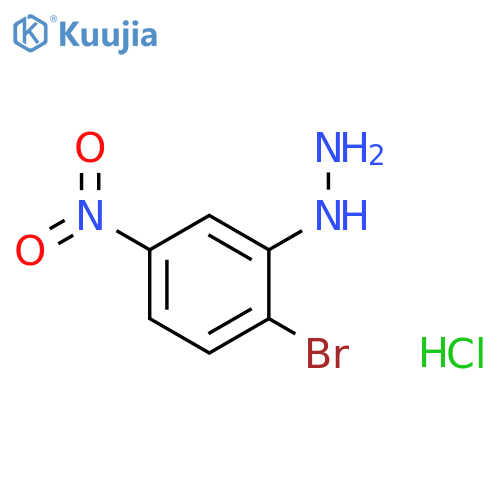 (2-bromo-5-nitrophenyl)hydrazine hydrochloride structure