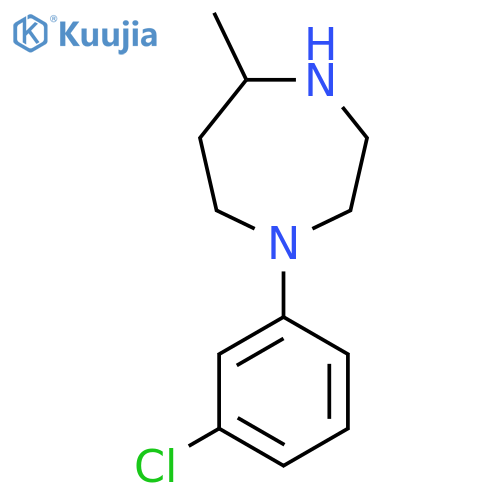 1-(3-Chlorophenyl)-5-methyl-1,4-diazepane structure