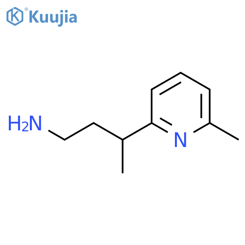 3-(6-methylpyridin-2-yl)butan-1-amine structure